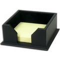 Black Classic Leather 3"x3" Note Holder